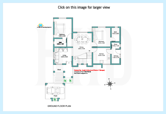 2000 Square Feet 4 Bedroom Contemporary Home Design and Elevation