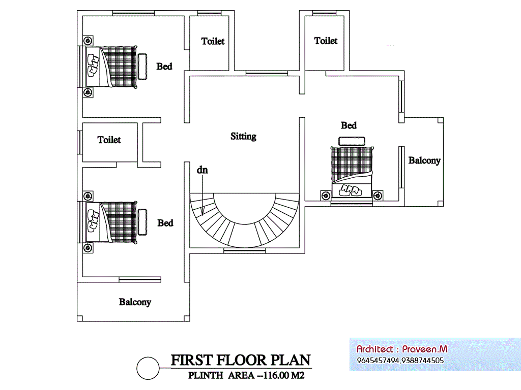 3046 Square Feet 5 Attached Bedroom Luxury Home Design and Elevation