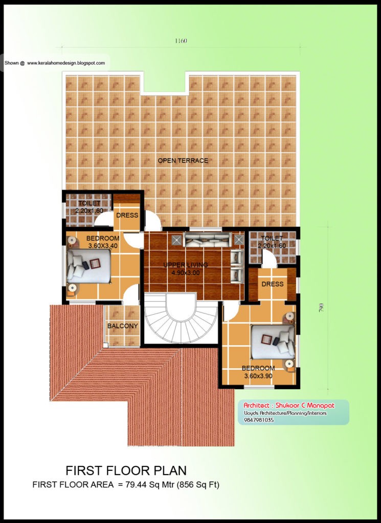 2627 Square Feet 4 Attached Bedroom Home Design and 3D Plan