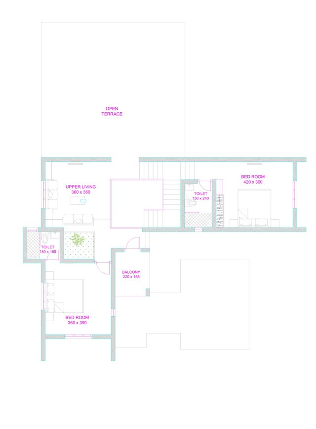 2768 Square Feet 4 Bedroom Contemporary Home Design and Elevation