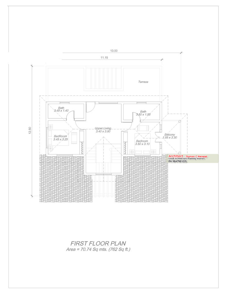 2254 Square Feet 4 Attached Bedroom Luxury Home Design and Elevation