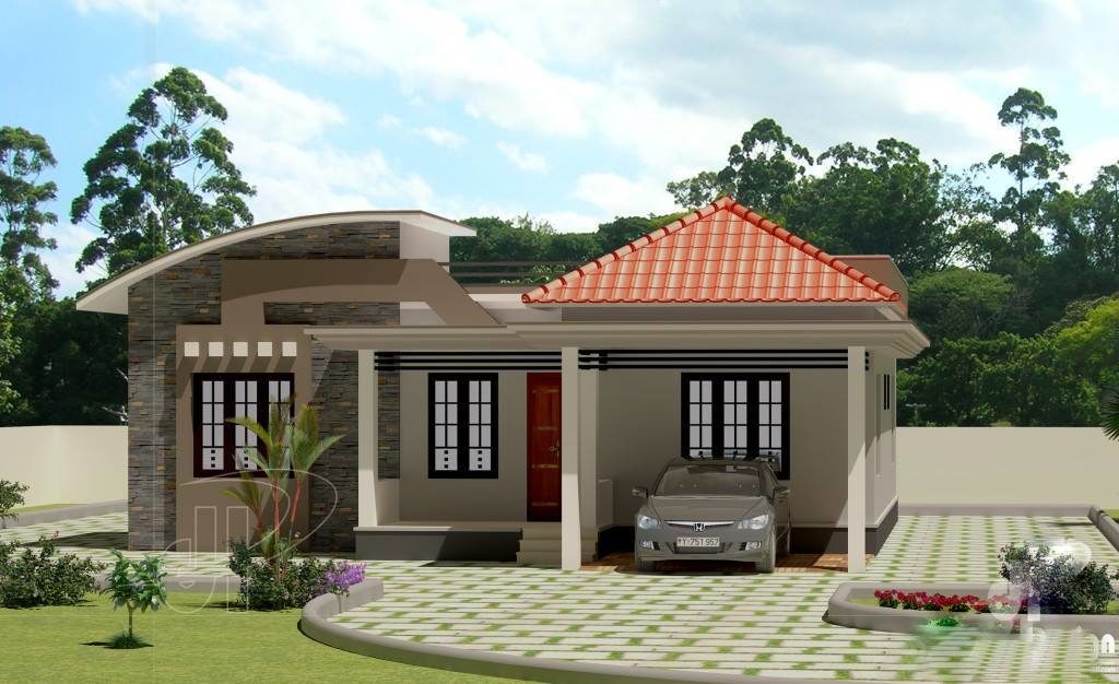 1309 Square Feet 3 Bedroom Low Budget Home Design and Plan