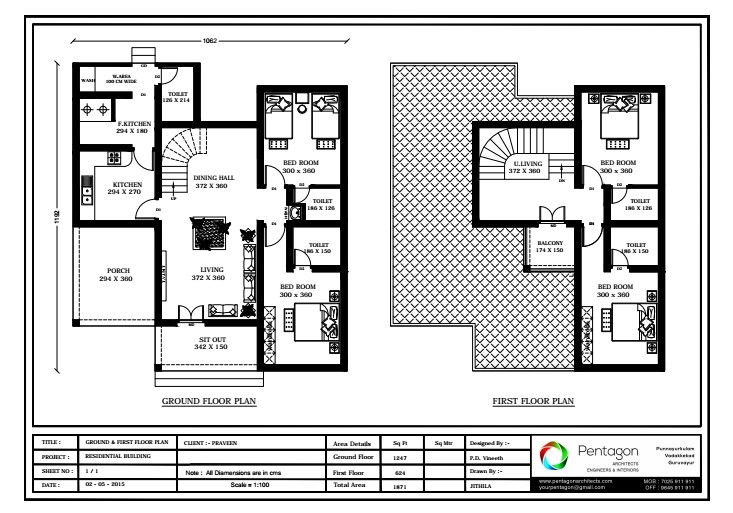 1871 Square Feet 4 Bedroom Double Floor Amazing Modern Home Design and Plan