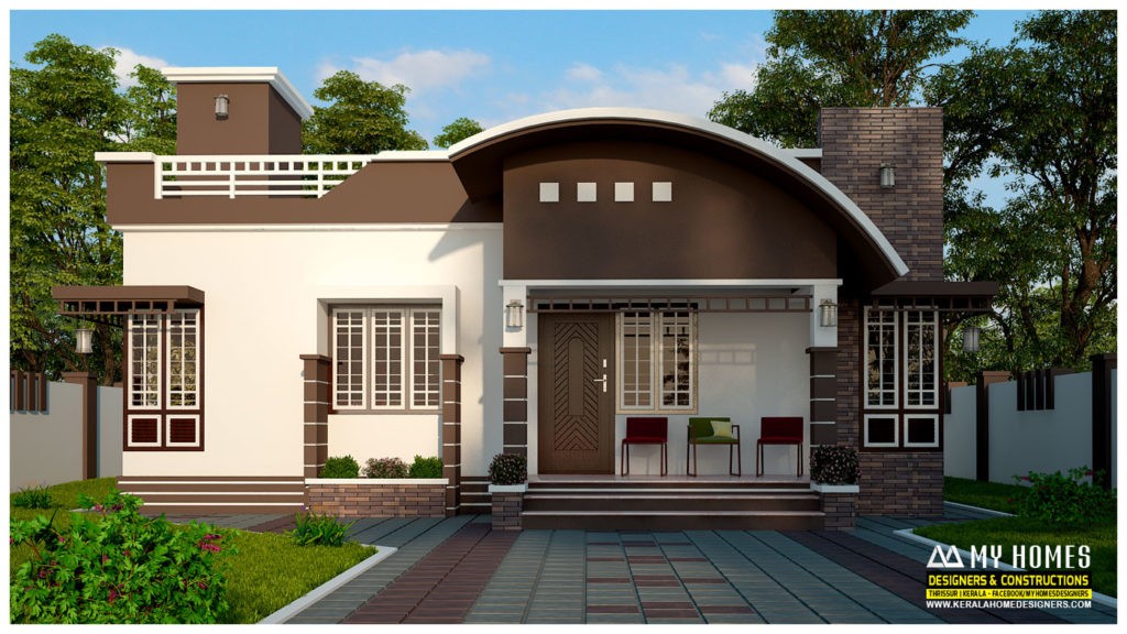 850 Square Feet 2 Bedroom Single Floor Modern Contemporary Home Design for 13.3 Lacks