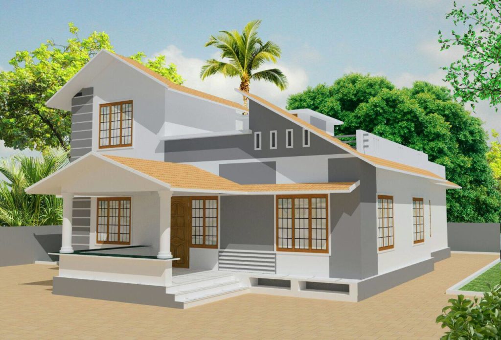 1807 Square Feet 3 Bedroom Double Floor Modern Home Design and Plan