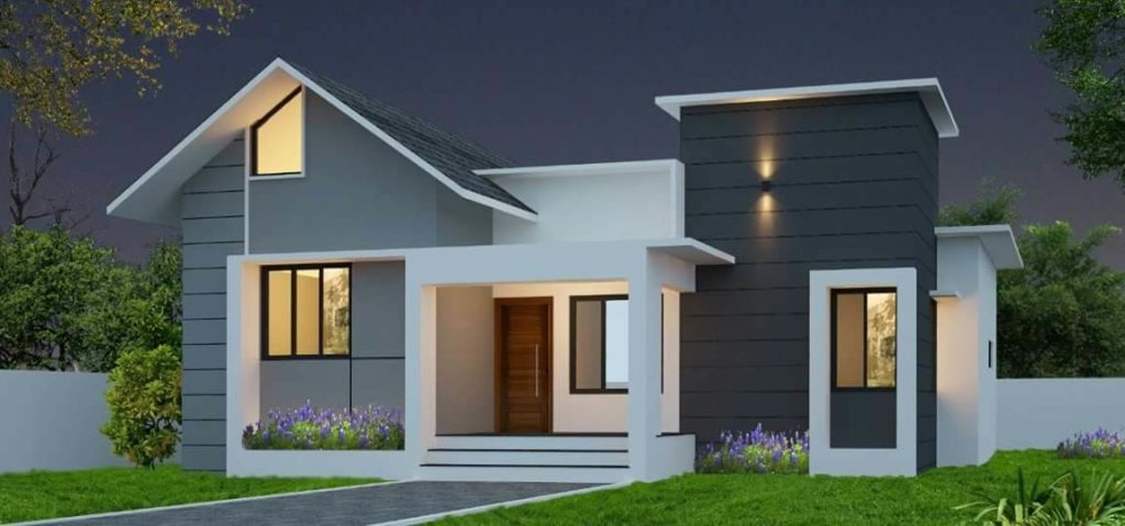 1200 Square Feet 3 Bedroom Single Floor Modern Home Design