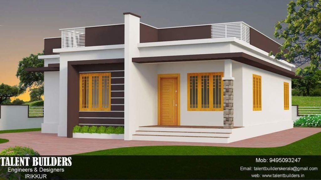 1115 Square Feet 2 Bedroom Single Floor Budget Home Design and Plan