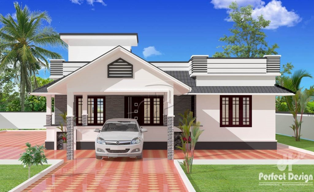 1153 Square Feet 3 Bedroom Single Floor Modern Budget Home Design and Plan