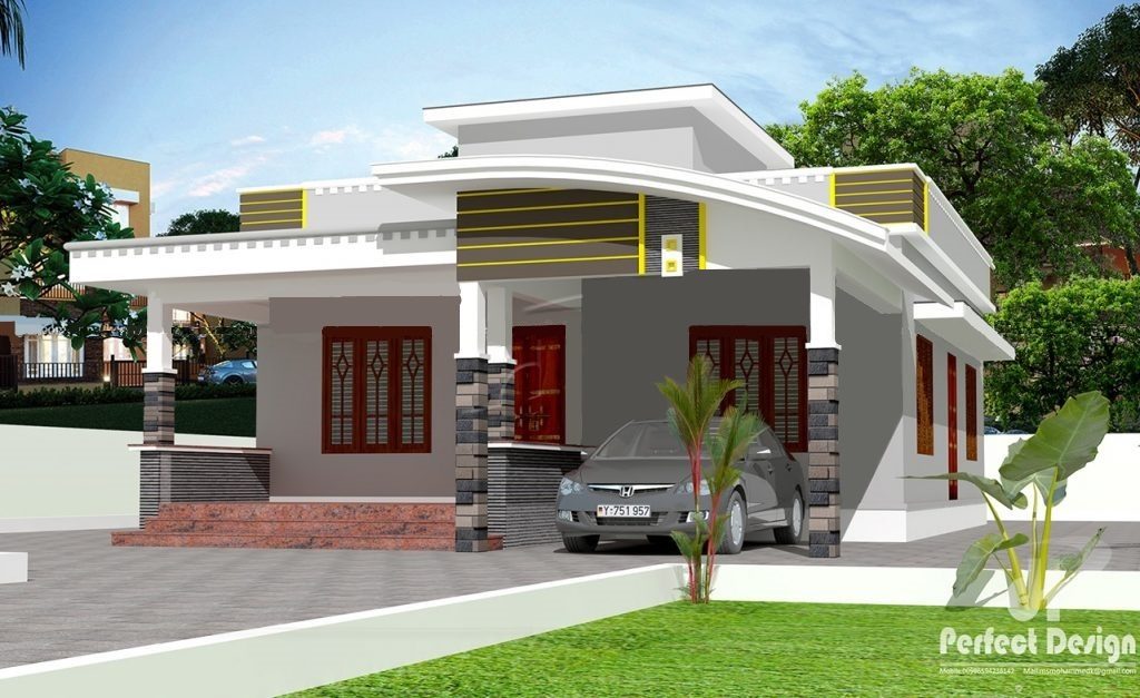 957 Square Feet 2 Bedroom New Modern Home Design and Plan