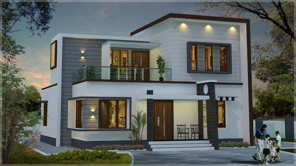 1500 Sq Ft 3 Bedroom Simple Contemporary Modern Budget Home Design And 