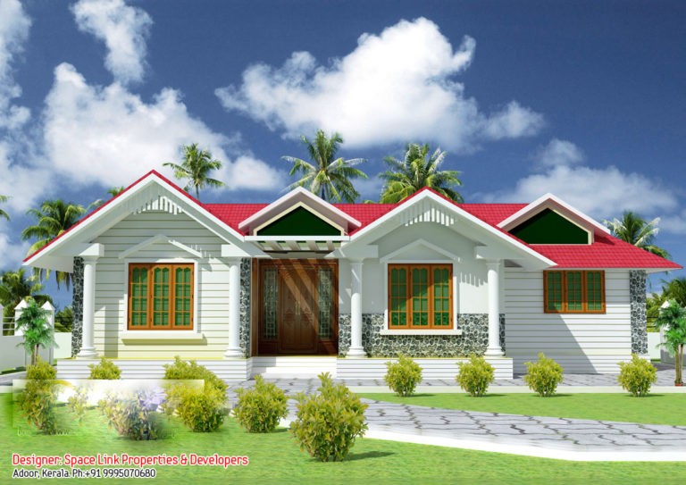 1070 Square Feet 3 Bedroom Beautiful single Floor Home Design and Plan