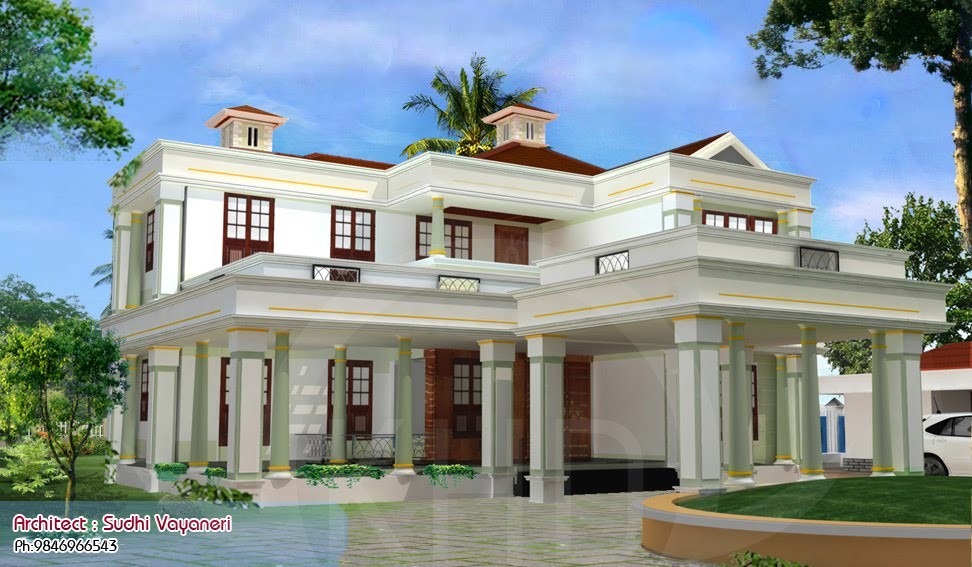 3317 Square Feet 4 Attached Bedroom Luxury Home Design and Plan