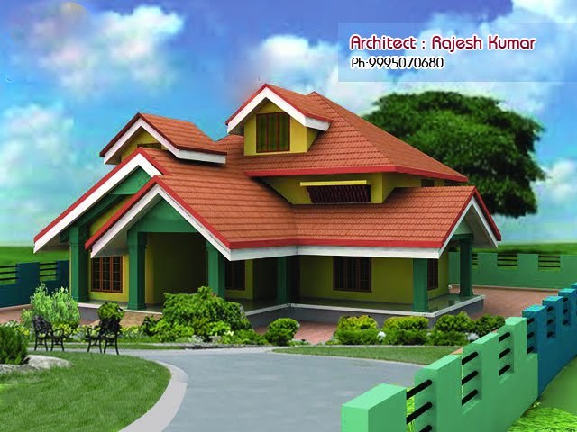 1750 Square Feet 4 Bedroom Double Floor Home Design and Plan