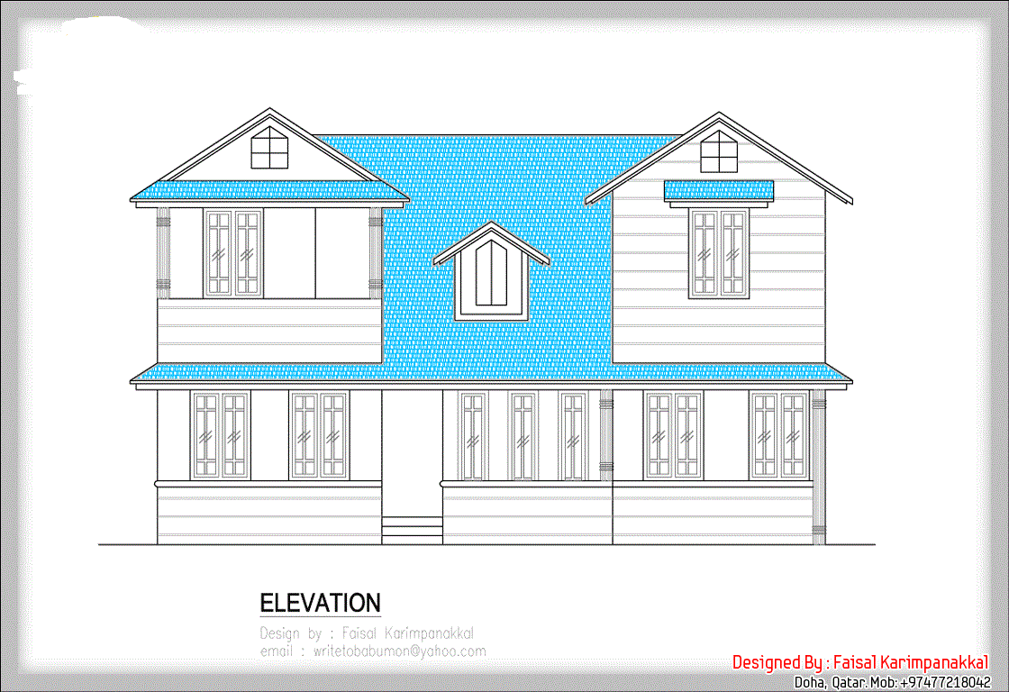 1983 Square Feet 3 Bedroom Double Floor Home Design and Plan