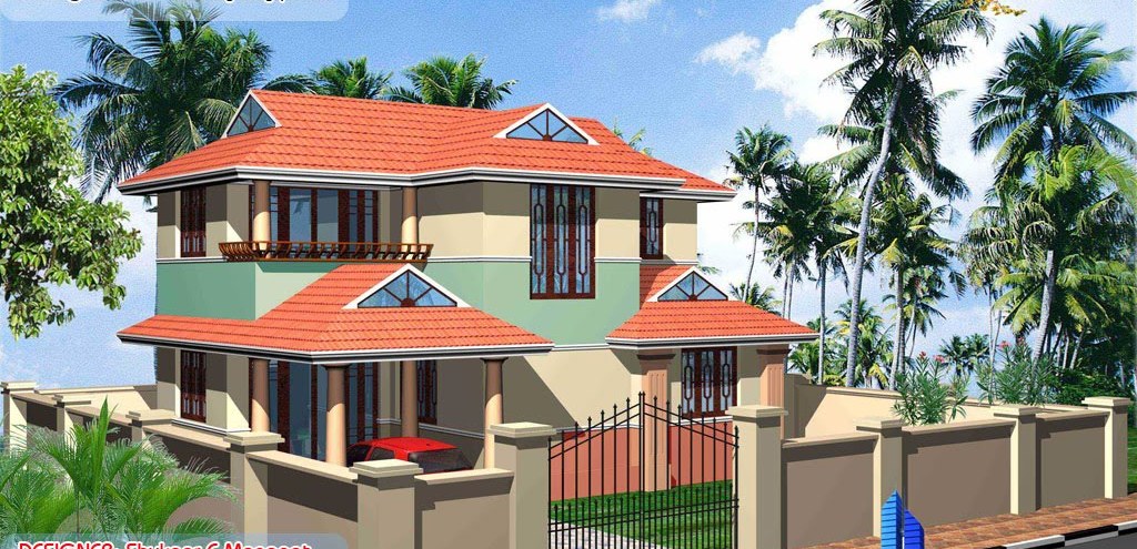 1369 Square Feet 3 Bedroom Low Budget Home Design and Elevation