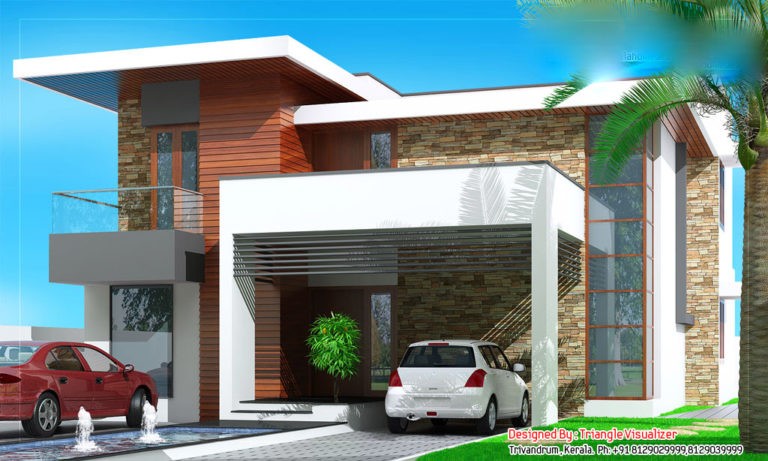 2831 Square Feet 4BHK Modern Contemporary Home Design and Elevation