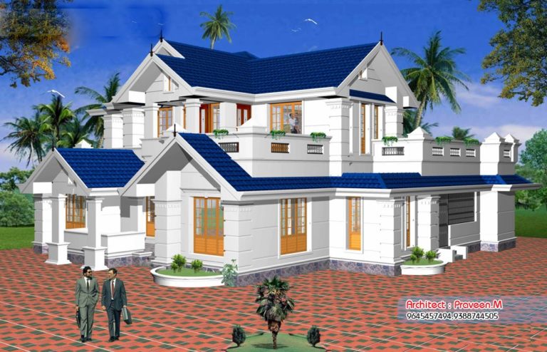 2561 Square Feet 3 Bedroom Double Floor Home Design and Plan