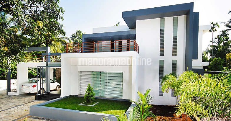 Kerala Style Contemporary Minimalist Home Design With 4 Bedroom