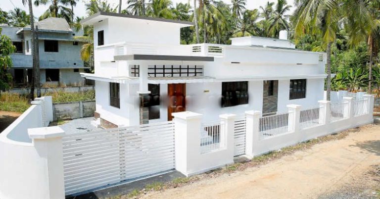 1038 Square Feet 2 Attached Bedroom Low Budget Kerala Style Home Design and Plan