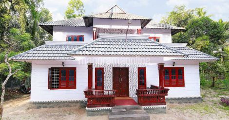 1850 Square Feet 4 Bedroom Double Floor Kerala Style Gypsum Panel Home Design and Plan