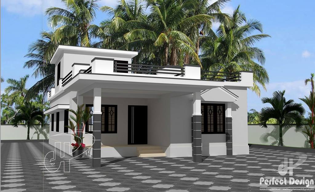 1070 Square Feet 2 Bedroom Latest Model Home Design and Plan