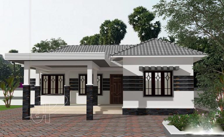 1200 Square Feet 2 Attached Bedroom Low Budget Home Design and Plan