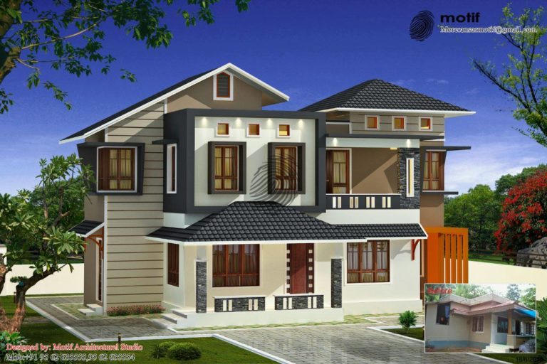 1642 Square Feet 3 Bedroom Double Floor Home Design and Plan