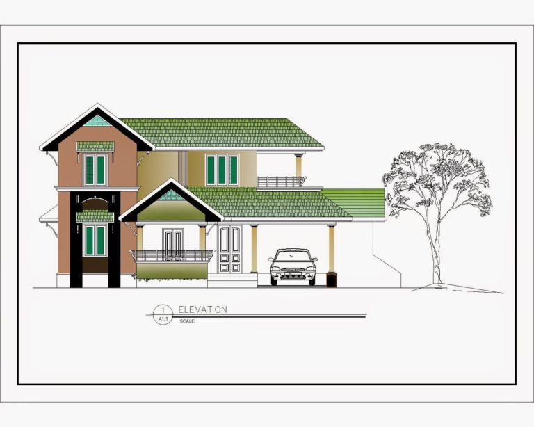 2400 Square Feet 5 Bedroom Double Floor Home Design and Plan