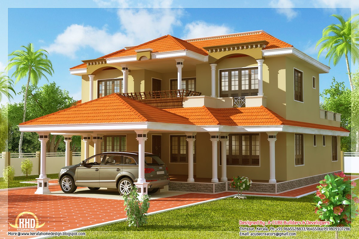 2789 Square Feet 4 Bedroom Kerala Style Home Design