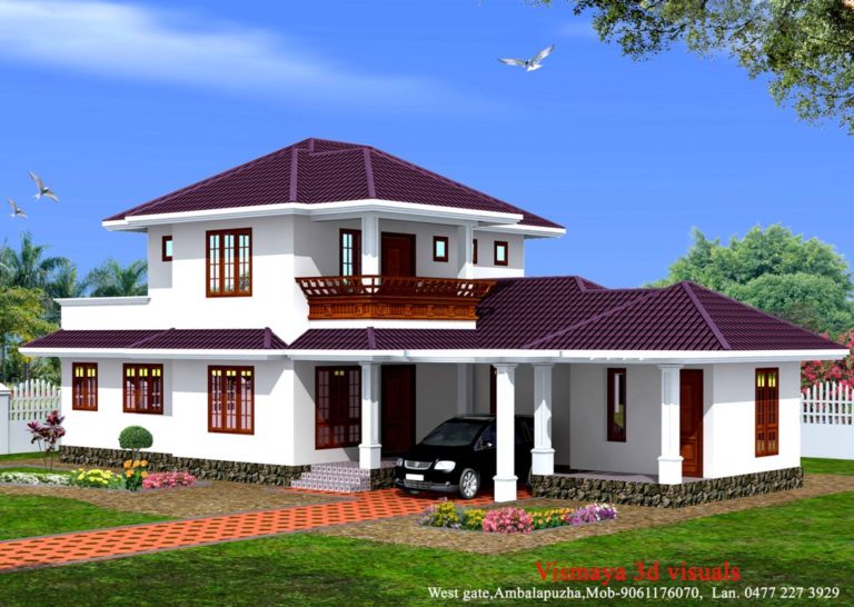 1873 Square Feet 4 Bedroom Kerala Style Amazing Home Design