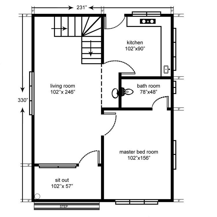 1100 Square Feet 3 Bedroom Double Floor Home Design And Plan At 2 Cent Plot Home Pictures