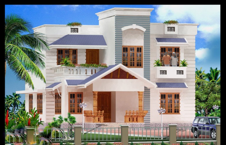 1789 Square Feet 3 Bedroom Double Floor Modern Home Design and Plan at 6 Cent Plot