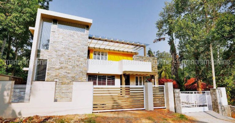 2200 Square Feet 4 Bedroom Double Floor Contemporary Modern Home Design and Plan