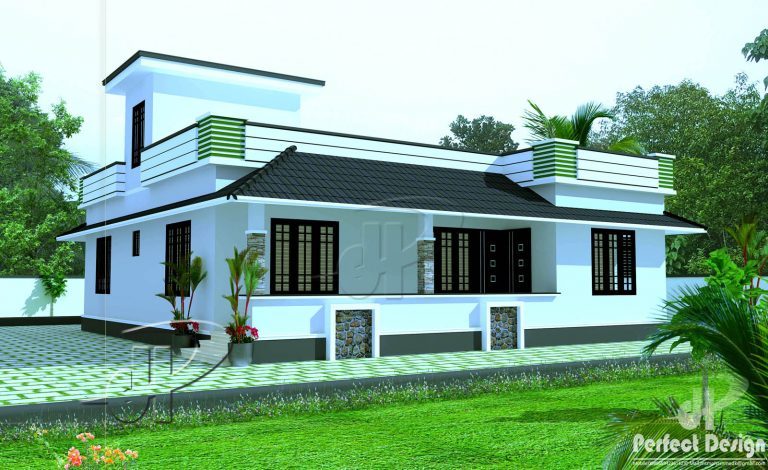 1180 Square Feet 3 Bedroom Single Floor Home Design and Plan