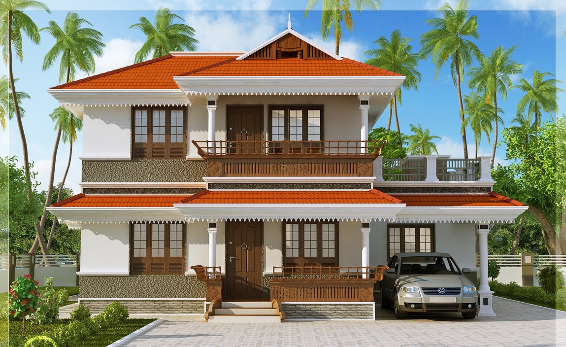 2170 Square Feet 3 Bedroom Double Floor Kerala Style Home Design