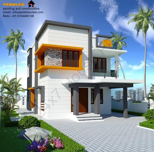 1879 Square Feet 4 Bedroom Modern Double Floor Contemporary Home Design and Plan