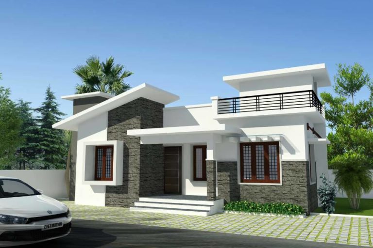 750 Square Feet 2 Bedroom Single Floor Contemporary Modern Home Design and Plan