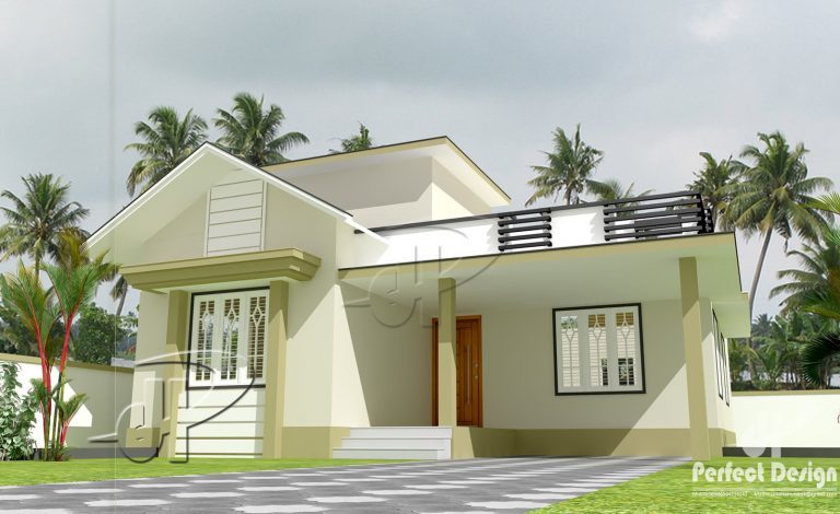 1001 Square Feet 2 Bedroom Single Floor Low Budget Home Design and Plan