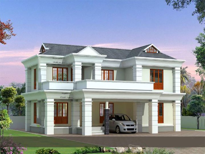 1742 Square Feet 3 Bedroom Modern Double Floor Home Design and Plan