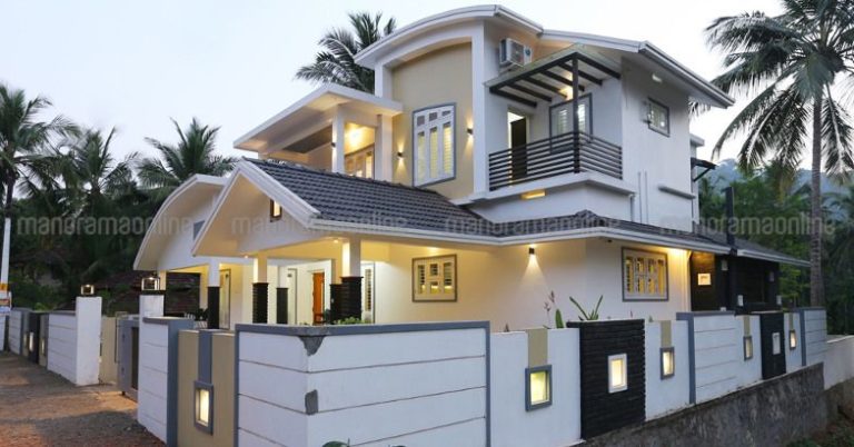 2900 Square Feet 4 Bedroom Modern Double Floor Home Design at 14 Cent Plot Area