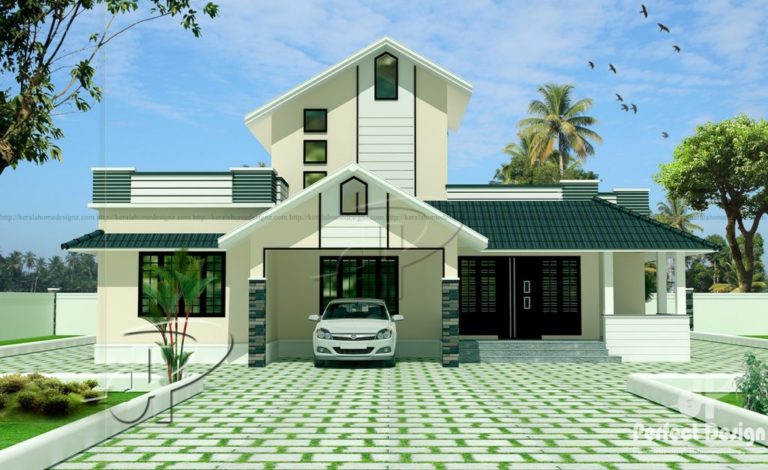 1250 Square Feet 3 Bedroom Single Floor Modern Home Design and Plan
