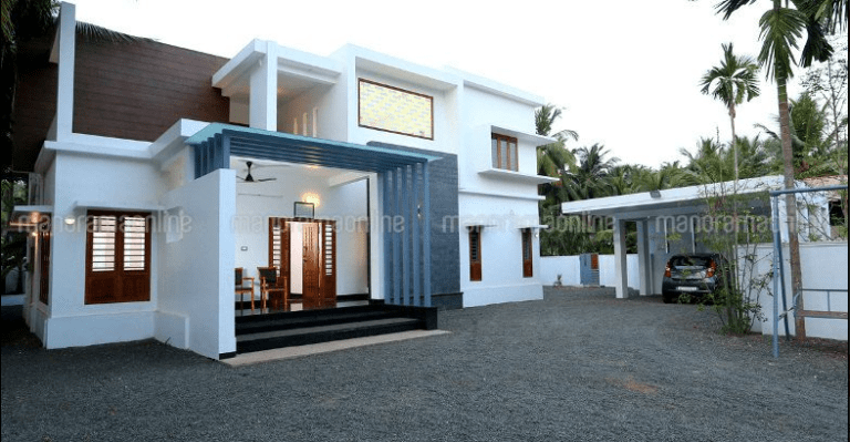 3300 Square Feet 4 Bedroom Contemporary Style Double Floor Modern Home Design and Plan
