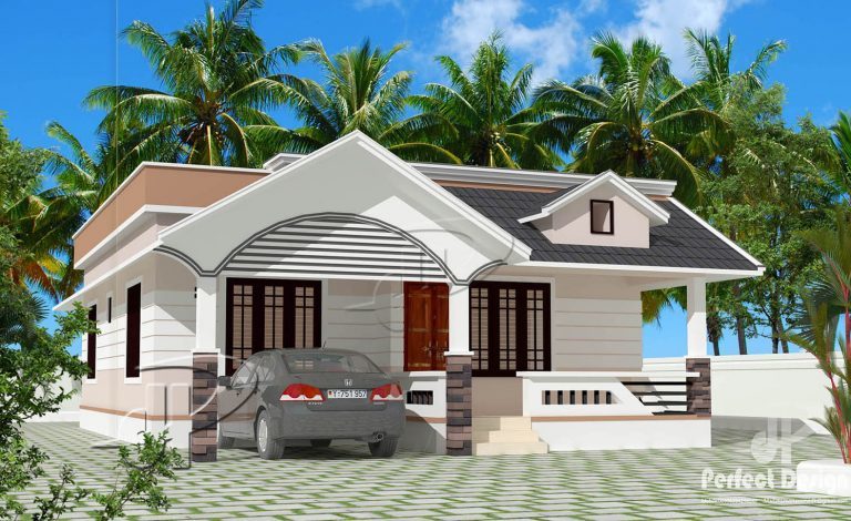 946 Square Feet 2 Bedroom Single Floor Modern Home Design and Plan