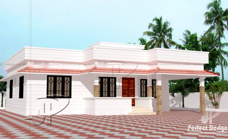 851 Square Feet 2 Bedroom Single Floor Modern Home Design and Plan