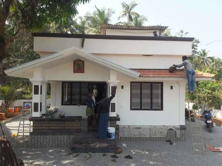 Low Budget 2 Bedroom Single Floor Modern Home Design