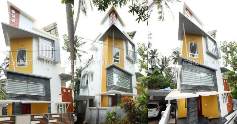 1550 Square Feet 4 Bedroom Three Floor Budget Home at 2.9 Cent Plot