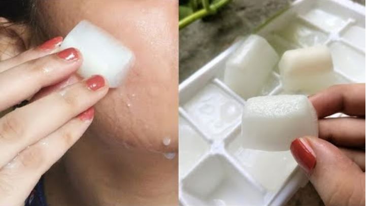 Rice Water ice cubes