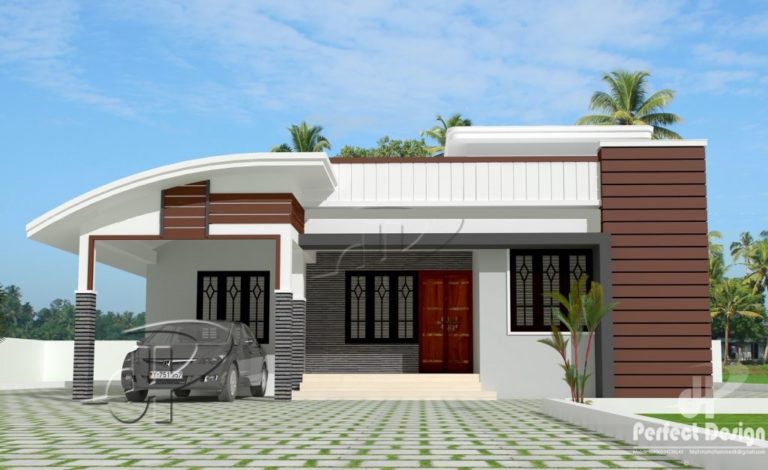 1000 Square Feet 3 BHK Modern Home Design and Plan