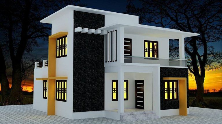 1850 Square Feet 3 Bedroom Contemporary Modern Home Design and Plan