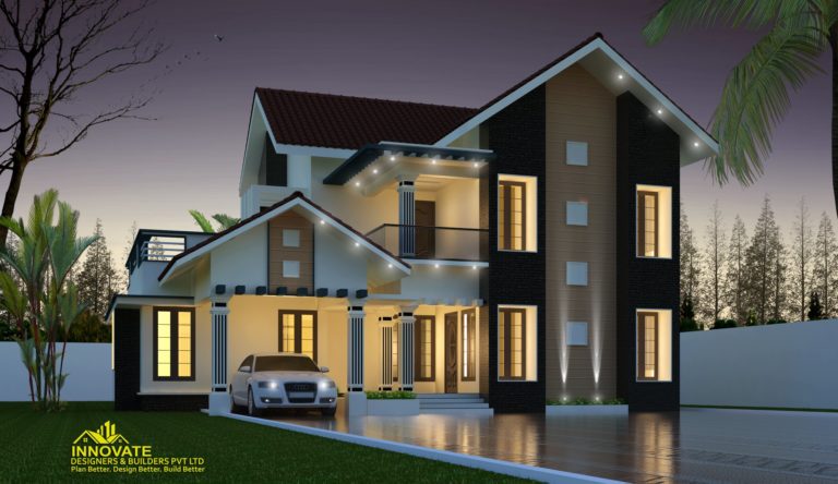 2157 Square Feet 4BHK Modern Double Floor Home Design and Plan
